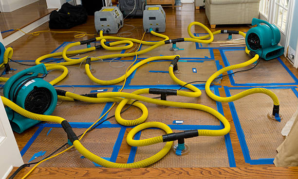 Professional Flood Damage Restoration technician working in Brandon, SD